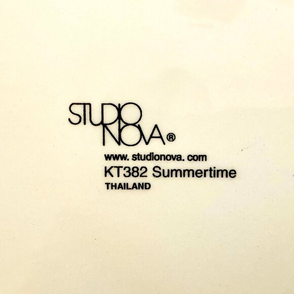 GUC Studio Nova KT382 'Summertime' Decorative Ceramic Salad / Serving Bowl - Picture 6 of 8